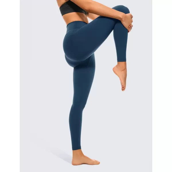 CRZ YOGA Air Feeling High Waisted Leggings for Women 2528  Warm Thick Workout Leggings Buttery Soft Yoga Pants Lounge25 inches French Navy