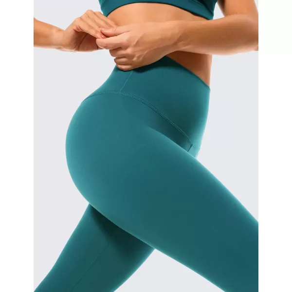 CRZ YOGA Air Feeling High Waisted Leggings for Women 2528  Warm Thick Workout Leggings Buttery Soft Yoga Pants Lounge25 inches Green Jade