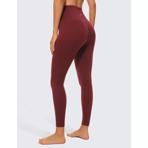 CRZ YOGA Air Feeling High Waisted Leggings for Women 2528  Warm Thick Workout Leggings Buttery Soft Yoga Pants Lounge25 inches Noctilucence Red