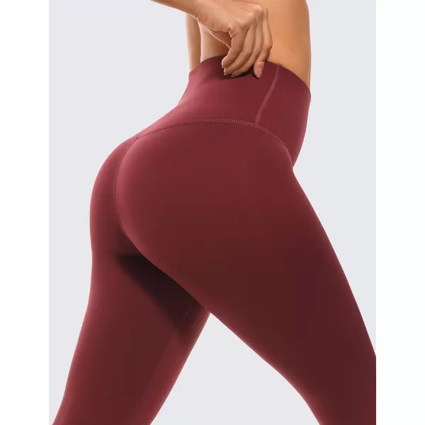 CRZ YOGA Air Feeling High Waisted Leggings for Women 2528  Warm Thick Workout Leggings Buttery Soft Yoga Pants Lounge25 inches Noctilucence Red