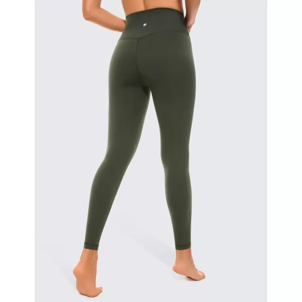 CRZ YOGA Air Feeling High Waisted Leggings for Women 2528  Warm Thick Workout Leggings Buttery Soft Yoga Pants Lounge25 inches Olive Green