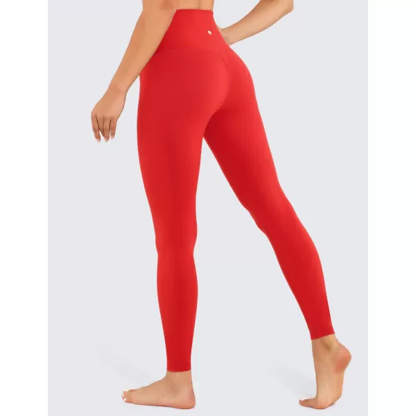 CRZ YOGA Air Feeling High Waisted Leggings for Women 2528  Warm Thick Workout Leggings Buttery Soft Yoga Pants Lounge28 inches Deep Red