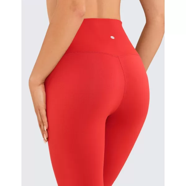 CRZ YOGA Air Feeling High Waisted Leggings for Women 2528  Warm Thick Workout Leggings Buttery Soft Yoga Pants Lounge28 inches Deep Red