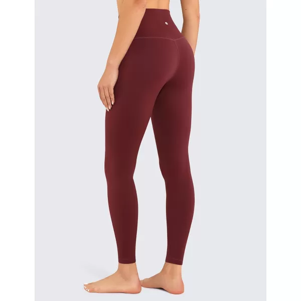 CRZ YOGA Air Feeling High Waisted Leggings for Women 2528  Warm Thick Workout Leggings Buttery Soft Yoga Pants Lounge28 inches Noctilucence Red