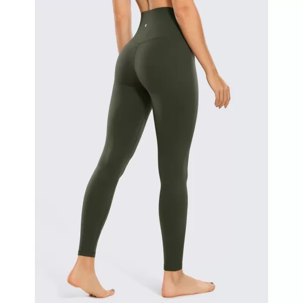 CRZ YOGA Air Feeling High Waisted Leggings for Women 2528  Warm Thick Workout Leggings Buttery Soft Yoga Pants Lounge28 inches Olive Green