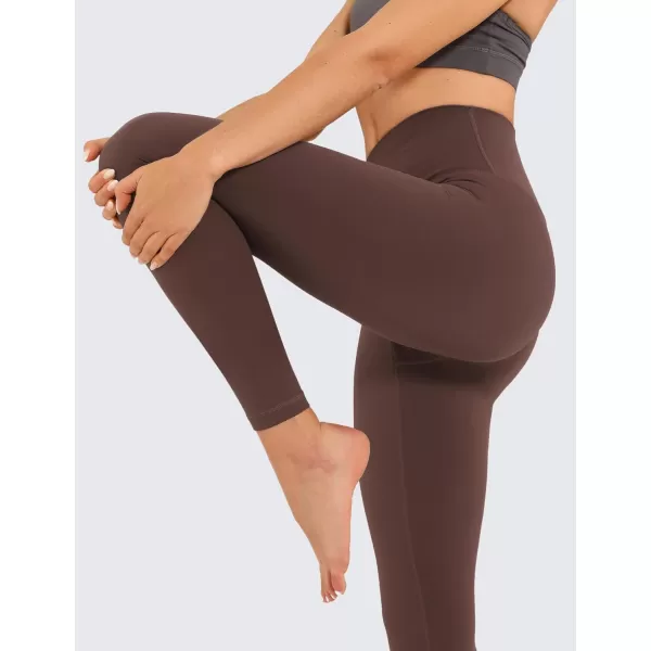 CRZ YOGA Air Feeling High Waisted Leggings for Women 2528  Warm Thick Workout Leggings Buttery Soft Yoga Pants Lounge28 inches Taupe