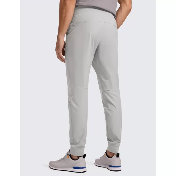 CRZ YOGA All Day Comfy Golf Joggers Pants for Men 30 Quick Dry Lightweight Stretch Work Casual Joggers with PocketsGull Gray