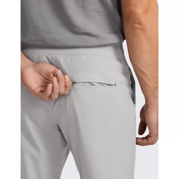 CRZ YOGA All Day Comfy Golf Joggers Pants for Men 30 Quick Dry Lightweight Stretch Work Casual Joggers with PocketsGull Gray