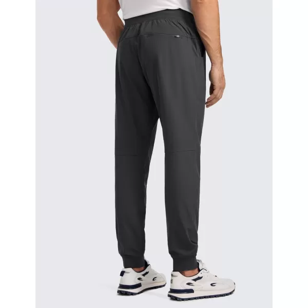 CRZ YOGA All Day Comfy Golf Joggers Pants for Men 30 Quick Dry Lightweight Stretch Work Casual Joggers with PocketsInk Gray