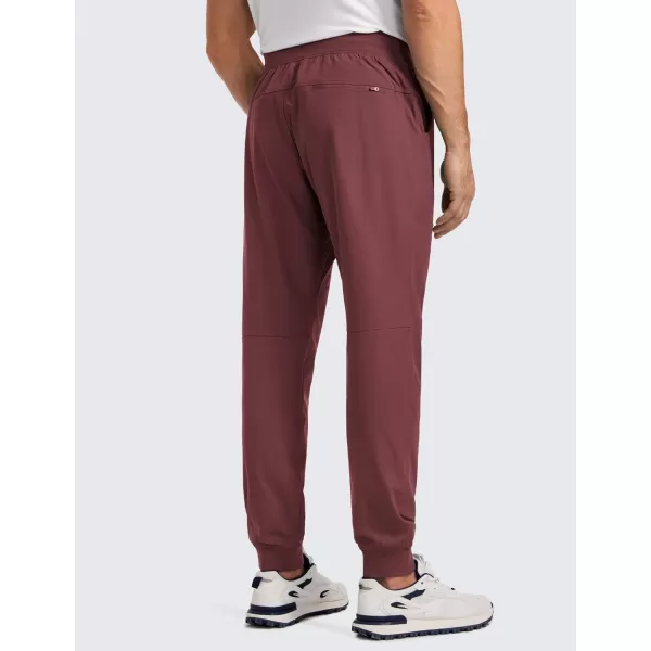 CRZ YOGA All Day Comfy Golf Joggers Pants for Men 30 Quick Dry Lightweight Stretch Work Casual Joggers with PocketsSaddle Brown