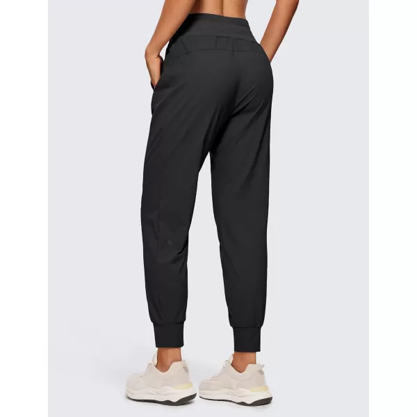 CRZ YOGA Athletic High Waisted Joggers for Women 275  Lightweight Workout Travel Casual Outdoor Hiking Pants with PocketsInk Gray