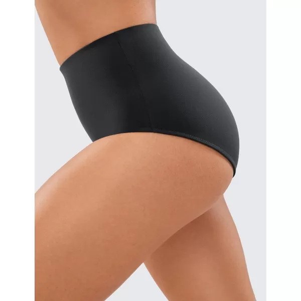 CRZ YOGA Butterluxe Booty Shorts for Women Full Coverage  High Waist Workout Panties Shorts Athletic Volleyball Gym RunningBlack