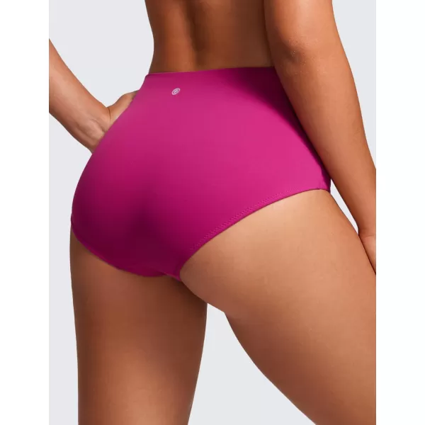 CRZ YOGA Butterluxe Booty Shorts for Women Full Coverage  High Waist Workout Panties Shorts Athletic Volleyball Gym RunningMagenta Purple