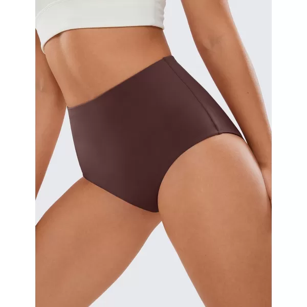 CRZ YOGA Butterluxe Booty Shorts for Women Full Coverage  High Waist Workout Panties Shorts Athletic Volleyball Gym RunningTaupe