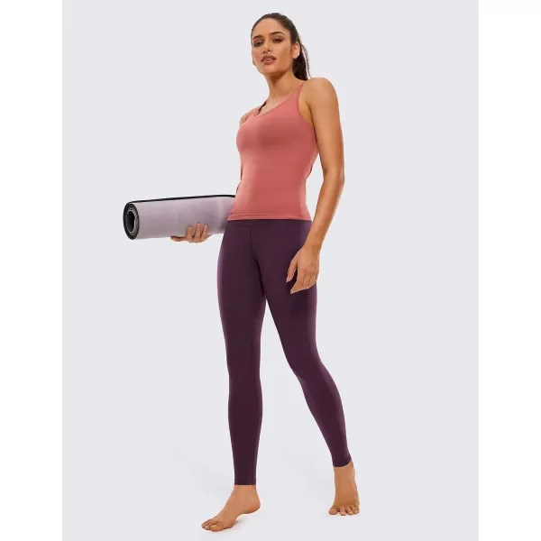 CRZ YOGA Butterluxe Extra Long Leggings for Tall Women 31 Inches  High Waisted Athletic Workout Leggings Soft Yoga PantsDeep Purple