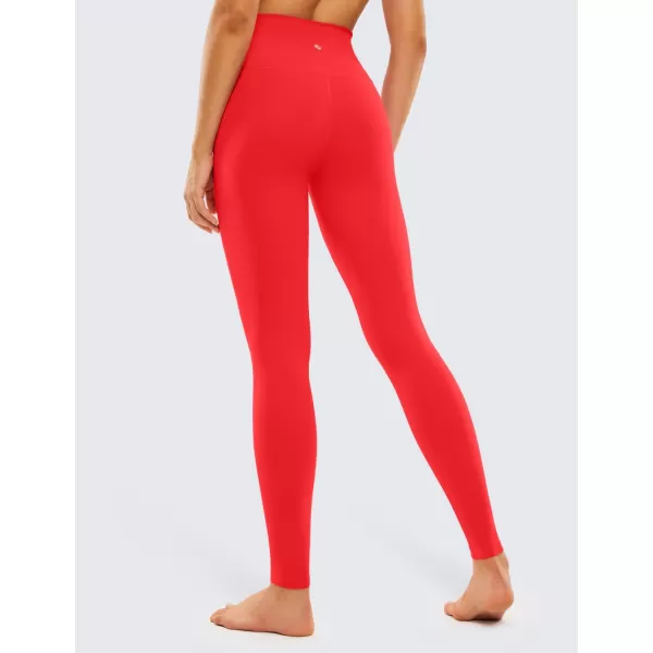 CRZ YOGA Butterluxe Extra Long Leggings for Tall Women 31 Inches  High Waisted Athletic Workout Leggings Soft Yoga PantsDeep Red