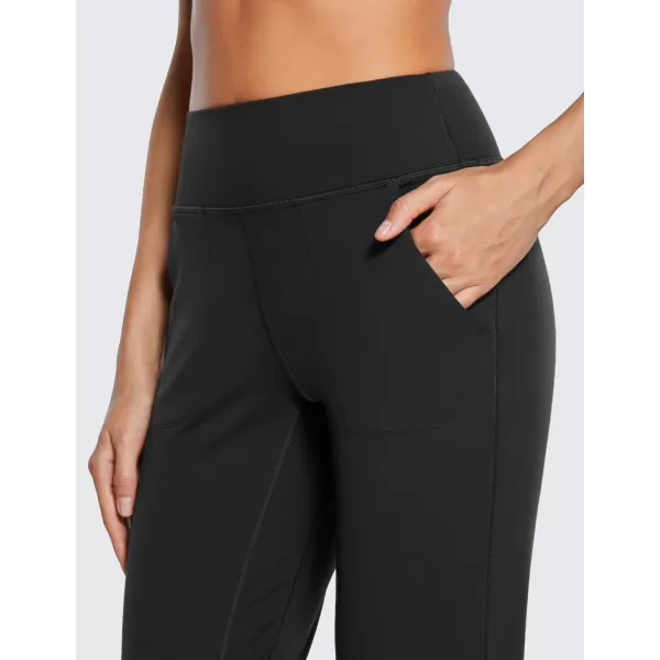 CRZ YOGA Butterluxe High Waisted Joggers for Women 27  Buttery Soft Yoga Pants Lounge Workout Leggings with Pockets27 inches Black