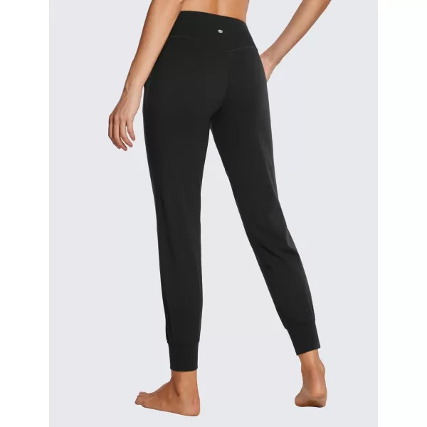 CRZ YOGA Butterluxe High Waisted Joggers for Women 27  Buttery Soft Yoga Pants Lounge Workout Leggings with Pockets27 inches Black