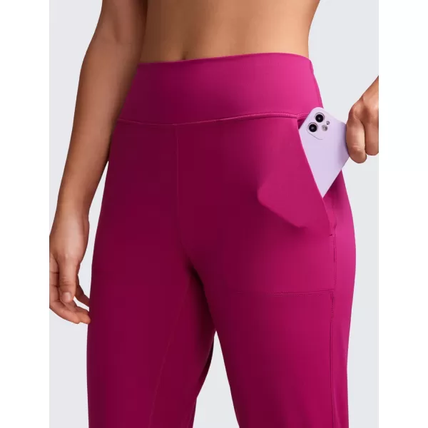 CRZ YOGA Butterluxe High Waisted Joggers for Women 27  Buttery Soft Yoga Pants Lounge Workout Leggings with Pockets27 inches Magenta Purple