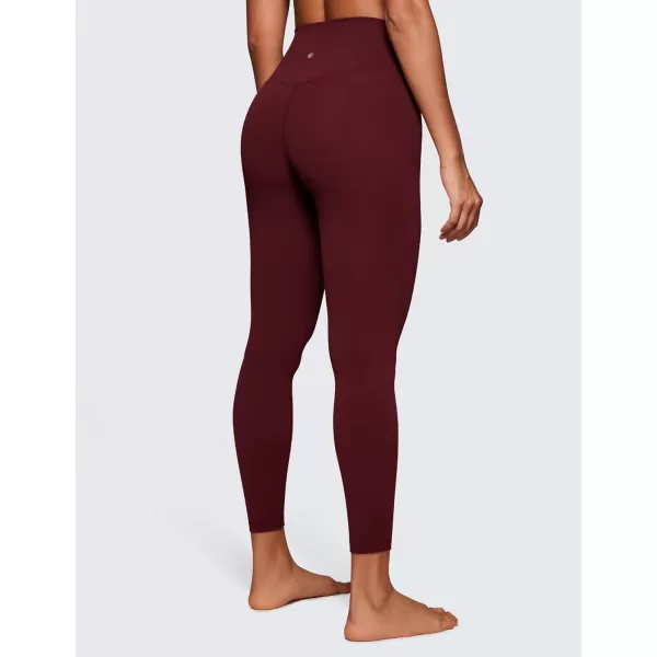 CRZ YOGA Butterluxe High Waisted Lounge Legging 25  Workout Leggings for Women Buttery Soft Yoga Pants25 inches Red Merlot