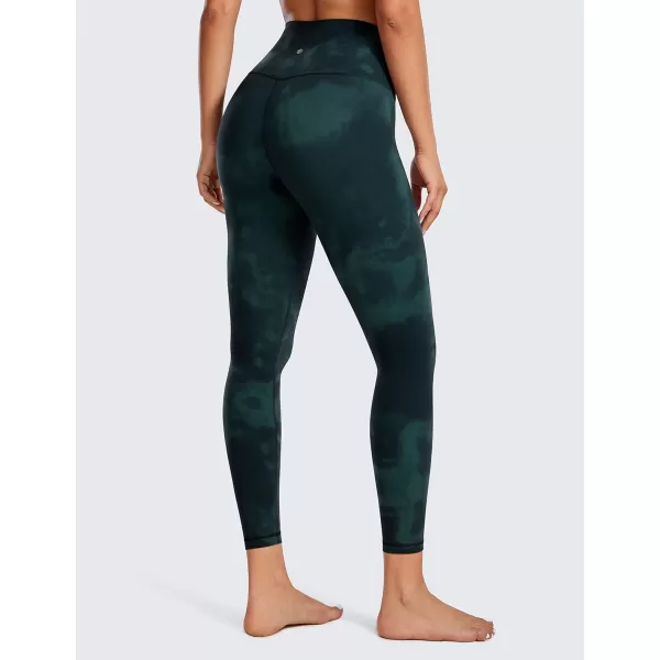 CRZ YOGA Butterluxe High Waisted Lounge Legging 25  Workout Leggings for Women Buttery Soft Yoga PantsGreen Tiedye Flowers