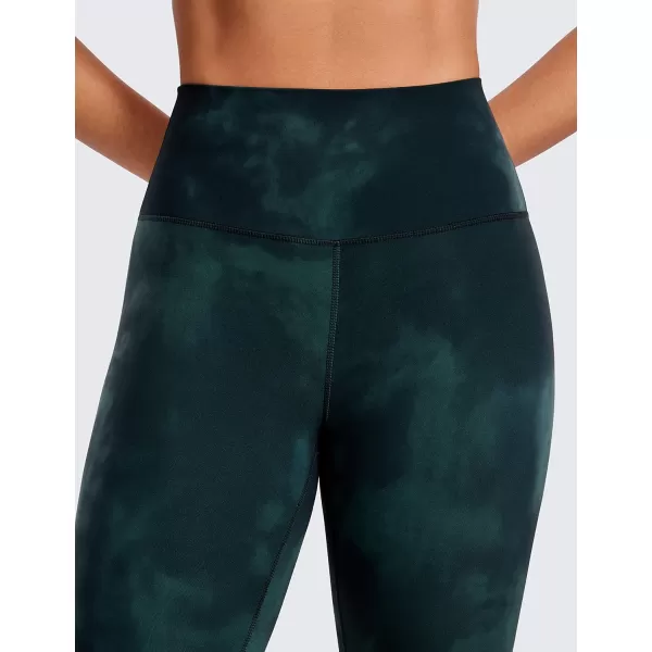 CRZ YOGA Butterluxe High Waisted Lounge Legging 25  Workout Leggings for Women Buttery Soft Yoga PantsGreen Tiedye Flowers