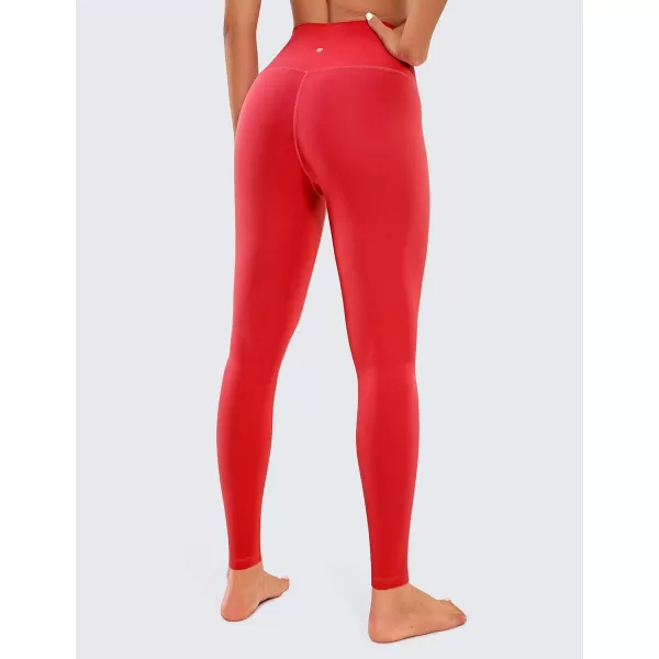 CRZ YOGA Butterluxe High Waisted Lounge Legging 28  Workout Leggings for Women Buttery Soft Yoga Pants28 inches Deep Red