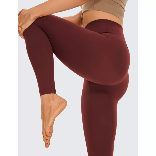 CRZ YOGA Butterluxe High Waisted Lounge Legging 28  Workout Leggings for Women Buttery Soft Yoga Pants28 inches Noctilucence Red