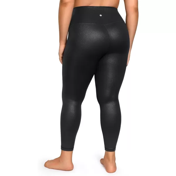 CRZ YOGA Butterluxe Plus Size Leggings for Women 25 Inches  High Waisted Buttery Soft Workout Spandex Yoga Pants 3X 4XBlack Classic