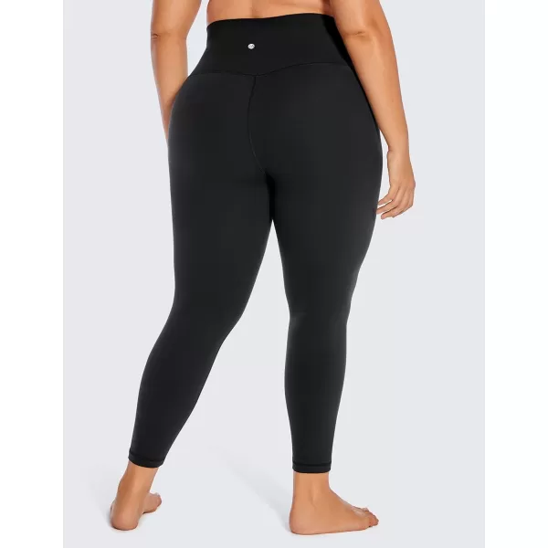 CRZ YOGA Butterluxe Plus Size Leggings for Women 25 Inches  High Waisted Buttery Soft Workout Spandex Yoga Pants 3X 4XBlack Plus Size