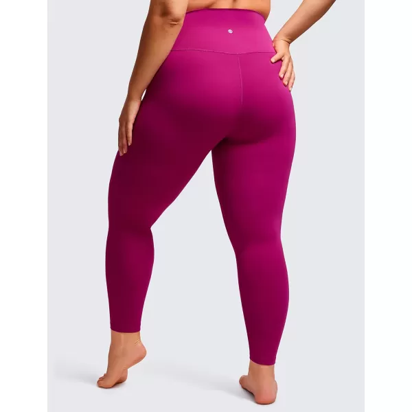 CRZ YOGA Butterluxe Plus Size Leggings for Women 25 Inches  High Waisted Buttery Soft Workout Spandex Yoga Pants 3X 4XMagenta Purple