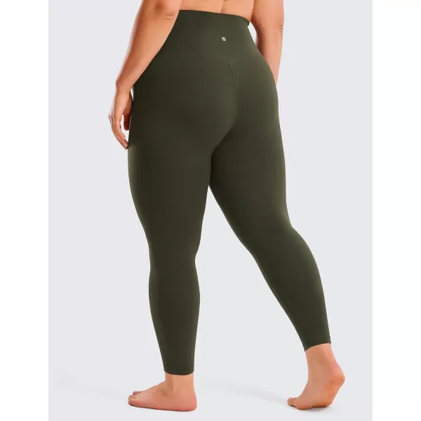 CRZ YOGA Butterluxe Plus Size Leggings for Women 25 Inches  High Waisted Buttery Soft Workout Spandex Yoga Pants 3X 4XOlive Green