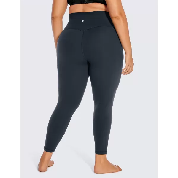 CRZ YOGA Butterluxe Plus Size Leggings for Women 25 Inches  High Waisted Buttery Soft Workout Spandex Yoga Pants 3X 4XTrue Navy