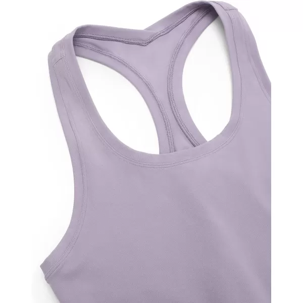 CRZ YOGA Butterluxe Racerback Workout Tank Tops for Women Sleeveless Gym Tops Athletic Yoga Shirts CamisoleLavender Mist