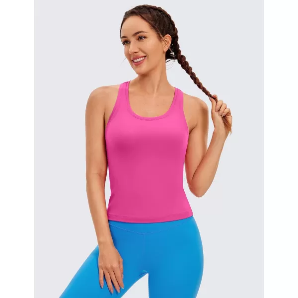 CRZ YOGA Butterluxe Racerback Workout Tank Tops for Women Sleeveless Gym Tops Athletic Yoga Shirts CamisoleLight Purple