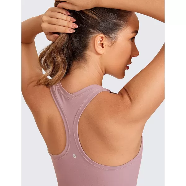 CRZ YOGA Butterluxe Racerback Workout Tank Tops for Women Sleeveless Gym Tops Athletic Yoga Shirts CamisoleRose Fragrant Purple