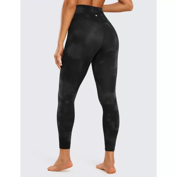 CRZ YOGA Butterluxe Womens V Cross Waist Workout Leggings 265  Crossover High Waist Long Gym Lounge Yoga Pants265 Height 54  57 Black Tie Dye Flowers