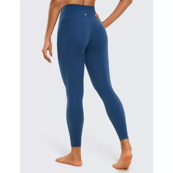 CRZ YOGA Butterluxe Womens V Cross Waist Workout Leggings 265  Crossover High Waist Long Gym Lounge Yoga Pants265 Height 54  57 French Navy