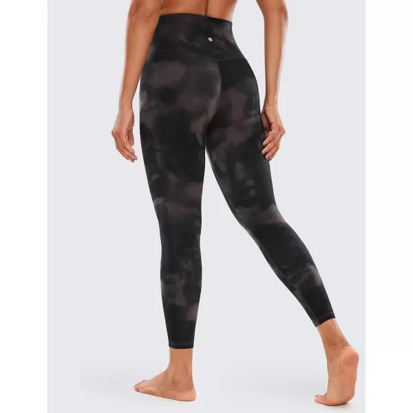 CRZ YOGA Butterluxe Womens V Cross Waist Workout Leggings 265  Crossover High Waist Long Gym Lounge Yoga Pants265 Height 54  57 Taupe Tie Dye Flowers