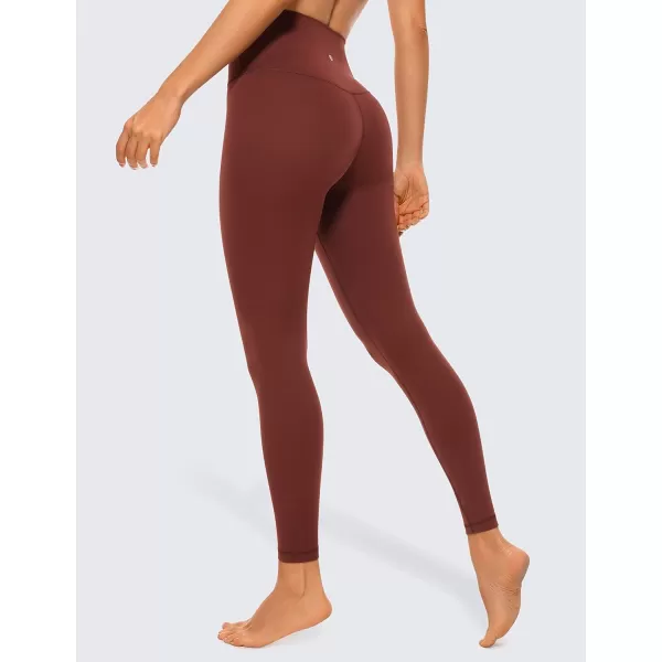 CRZ YOGA Butterluxe Womens Workout Leggings 265 Full Length High Waisted Yoga Pants Buttery Soft Athletic Gym Lounge265 Height 53  57 Jujube Brown