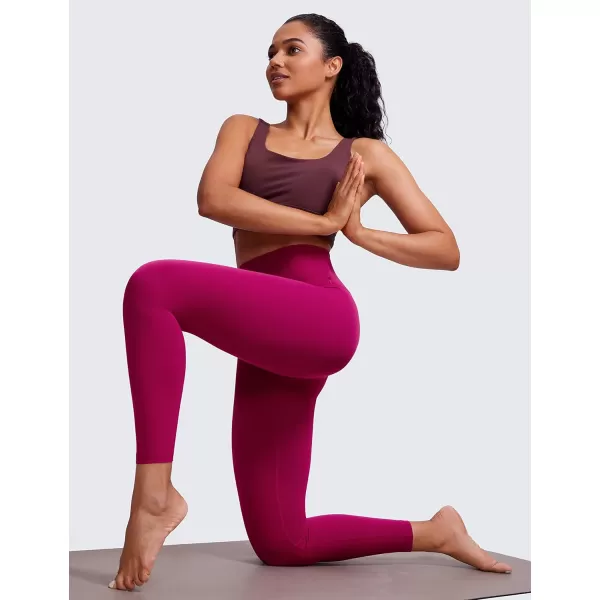 CRZ YOGA Butterluxe Womens Workout Leggings 265 Full Length High Waisted Yoga Pants Buttery Soft Athletic Gym Lounge265 Height 53  57 Magenta Purple