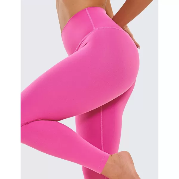 CRZ YOGA Butterluxe Womens Workout Leggings 265 Full Length High Waisted Yoga Pants Buttery Soft Athletic Gym Lounge265 Height 53  57 Neon Light Purple