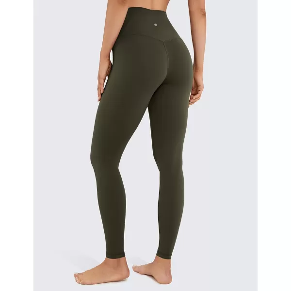 CRZ YOGA Butterluxe Womens Workout Leggings 265 Full Length High Waisted Yoga Pants Buttery Soft Athletic Gym Lounge265 Height 53  57 Olive Green