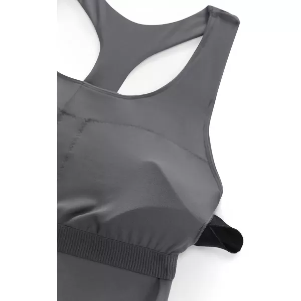 CRZ YOGA Butterluxe Workout Tank Tops for Women Built in Shelf Bras Padded  Racerback Athletic Spandex Yoga CamisoleDark Carbon