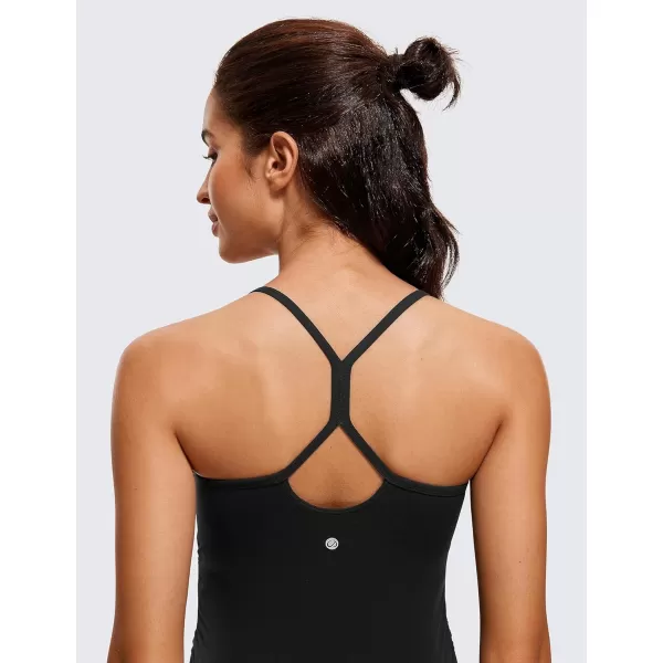 CRZ YOGA Butterluxe Y Back Maternity Tank Top for Women Ruched Pregnancy Basic Tops Sleeveless Athletic Yoga Shirts CamisoleBlack