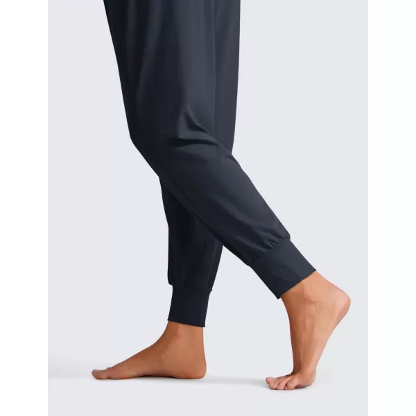 CRZ YOGA Fold Over Yoga Jogger Pants for Women High Waisted Comfy Loose Lounge Harem Pants Sweatpants with PocketsTrue Navy