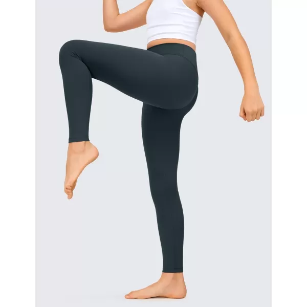 CRZ YOGA Girls Butterluxe Full Length Athletic Leggings  Kids High Waist Lounge Pants Girls Active Dance Running Yoga TightsRegular Forest Dark Green