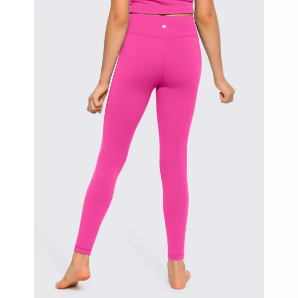 CRZ YOGA Girls Butterluxe Full Length Athletic Leggings  Kids High Waist Lounge Pants Girls Active Dance Running Yoga TightsRegular Hibiscus Purple
