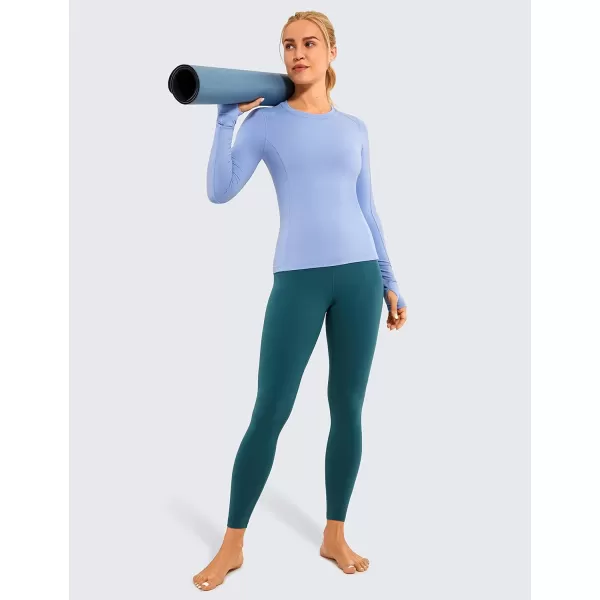 CRZ YOGA High Waisted Lounge Yoga Legging Yoga Pants 25  2825 inches Petrol Blue