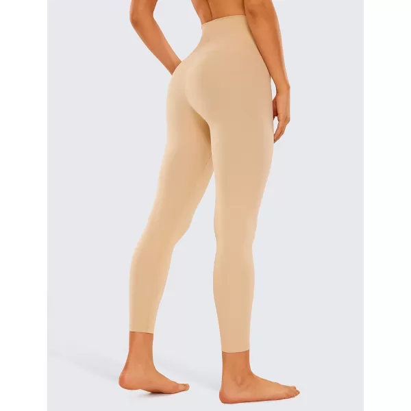 CRZ YOGA High Waisted Lounge Yoga Legging Yoga Pants 25  2825 inches Tan Milkshake